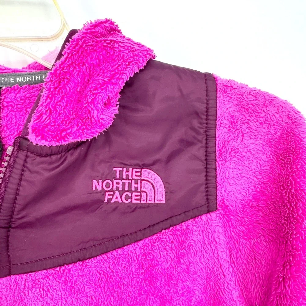 The North Face Girls Oso Hoodie Full Zip Fleece Jacket Pink Size S Gorpcore Hike